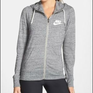 Nike Vintage Drawstring Zip Up Hoodie